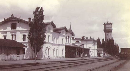 Старий будинок станції «Полтава-Південна». Фото кінця XIX ст.