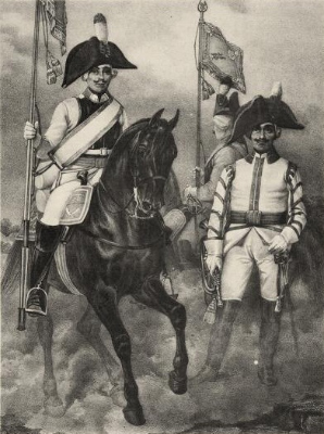 Офицер и солдат Екатеринославского полка